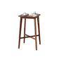 23.6"x23.6"x41.3" Rubberwood Solid Wood Bar Table for Kitchen Dining Room