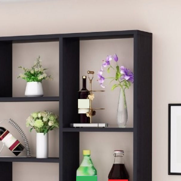 Manufactured Wood Modern Style Wine Bottle Holder Wall Mounted with Storage Shelves Clearhalo 'furn' 'furn_wine_racks' 'Furniture' 'Kitchen & Dining Furniture' 'Wine Racks' 'wine_racks' 7764359