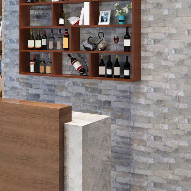 Manufactured Wood Wine Bottle Holder Modern Style Wall Mounted with Shelf Clearhalo 'furn' 'furn_wine_racks' 'Furniture' 'Kitchen & Dining Furniture' 'Wine Racks' 'wine_racks' 7764381