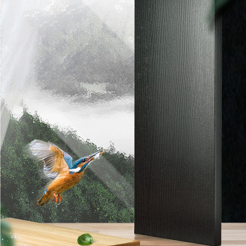 Armadietto per esposizioni in vetro contemporaneo con base in legno per bagno