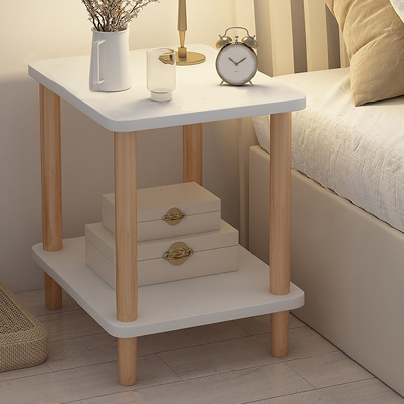 Skandinavische 2 Regale Akzenttisch Nachttisch 21 "groß mit Beinen