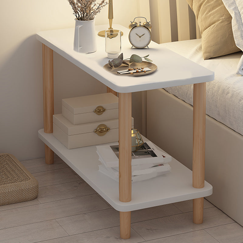 Scaffali scandinavi 2 menomini da tavola di accento 21 "di altezza con le gambe