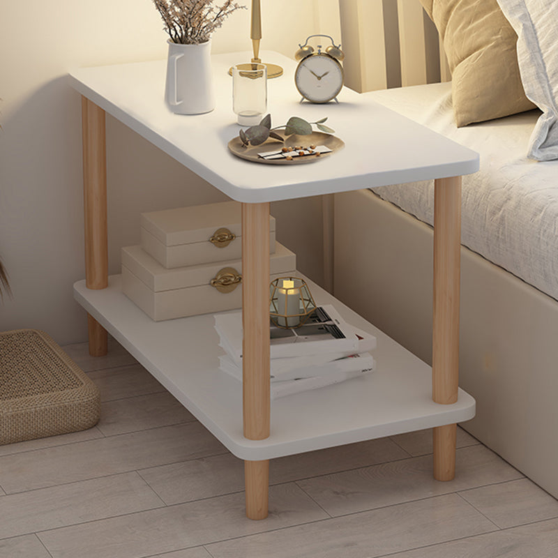 Skandinavische 2 Regale Akzenttisch Nachttisch 21 "groß mit Beinen