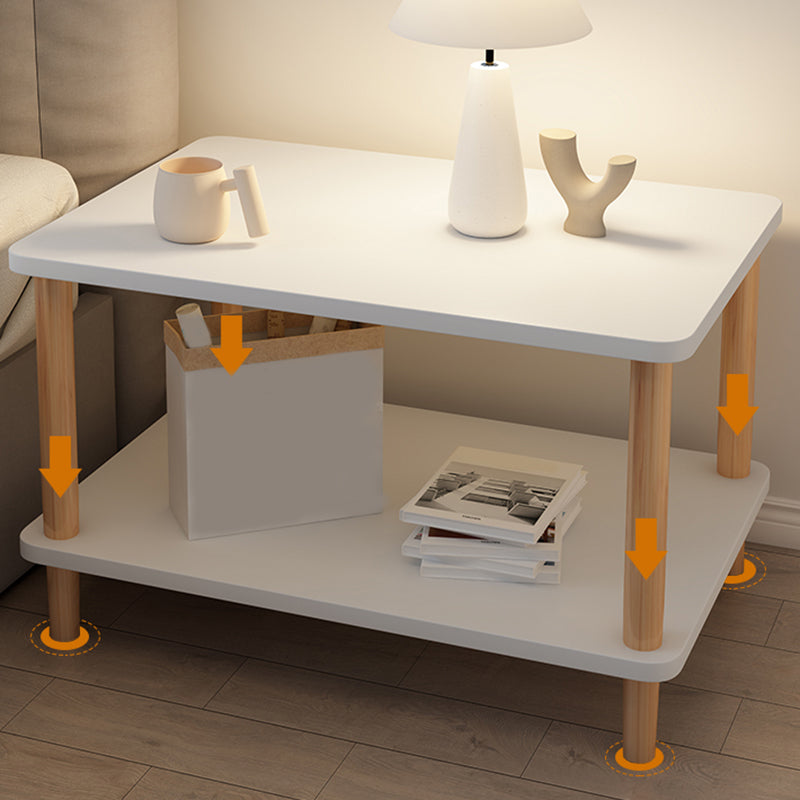 Skandinavische 2 Regale Akzenttisch Nachttisch 21 "groß mit Beinen