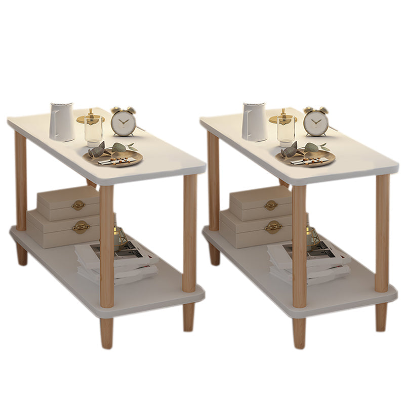 Scaffali scandinavi 2 menomini da tavola di accento 21 "di altezza con le gambe