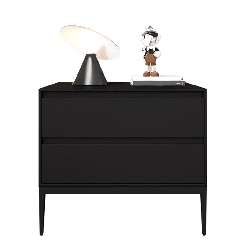 Tavolo da notte in legno mobile contemporaneo con 2 cassetti