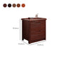 Modern Accent Table Nightstand Walnut Nightstand with Drawers