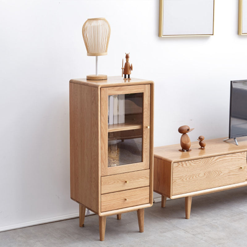 Comportadora de almacenamiento de madera de pecho vertical contemporánea para el cofre para el hogar