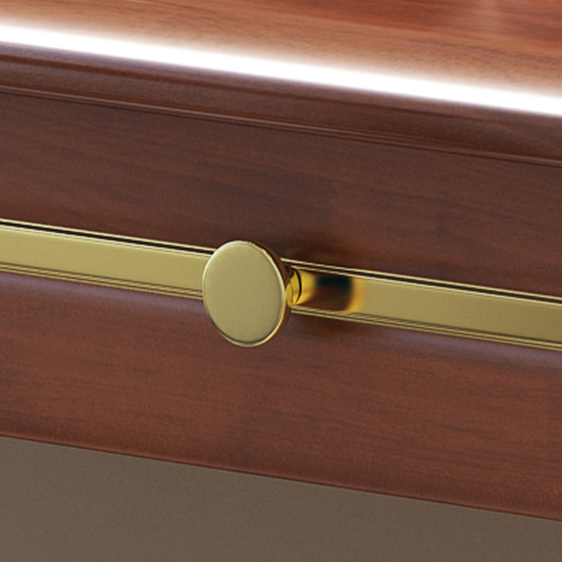 Scrivania rettangolare glam rettangolare con cassetti, 29,5 "H