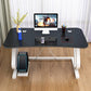 Contemporary Office Desk Cable Management Writing Desk with Metal Legs