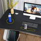 Contemporary Office Desk Cable Management Writing Desk with Metal Legs