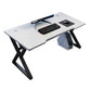 Industrial Computer Desk Sled Cable Management Office Desk with Metal Legs