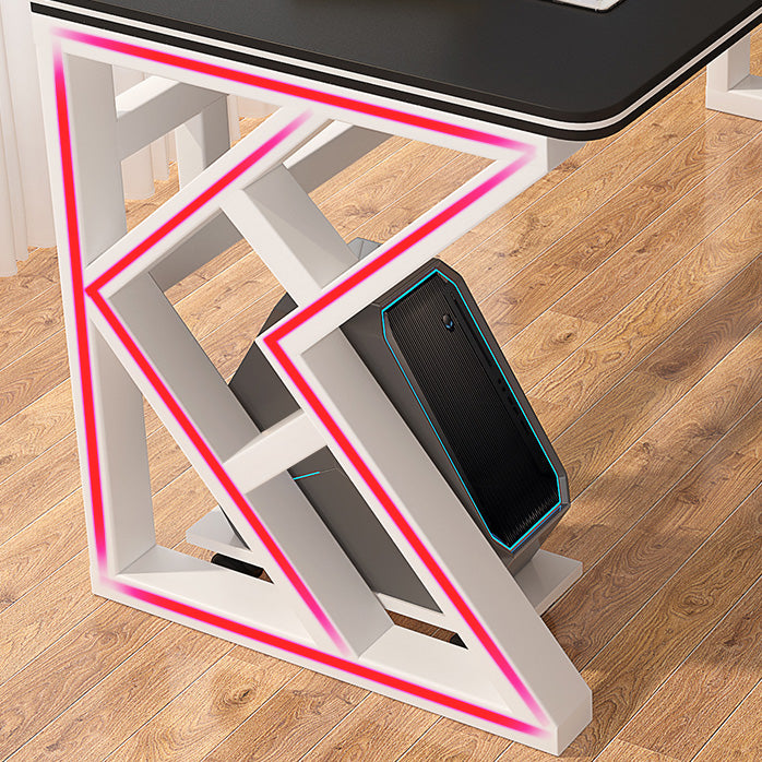 Bureau de bureau industriel du bureau rectangulaire avec des jambes en métal