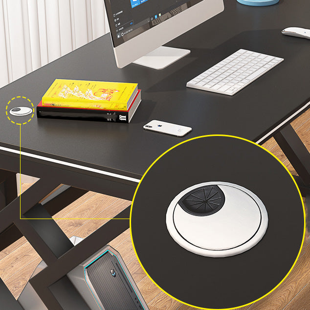 Bureau de bureau industriel du bureau rectangulaire avec des jambes en métal