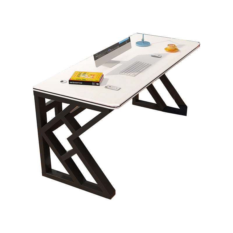 Bureau de bureau industriel du bureau rectangulaire avec des jambes en métal