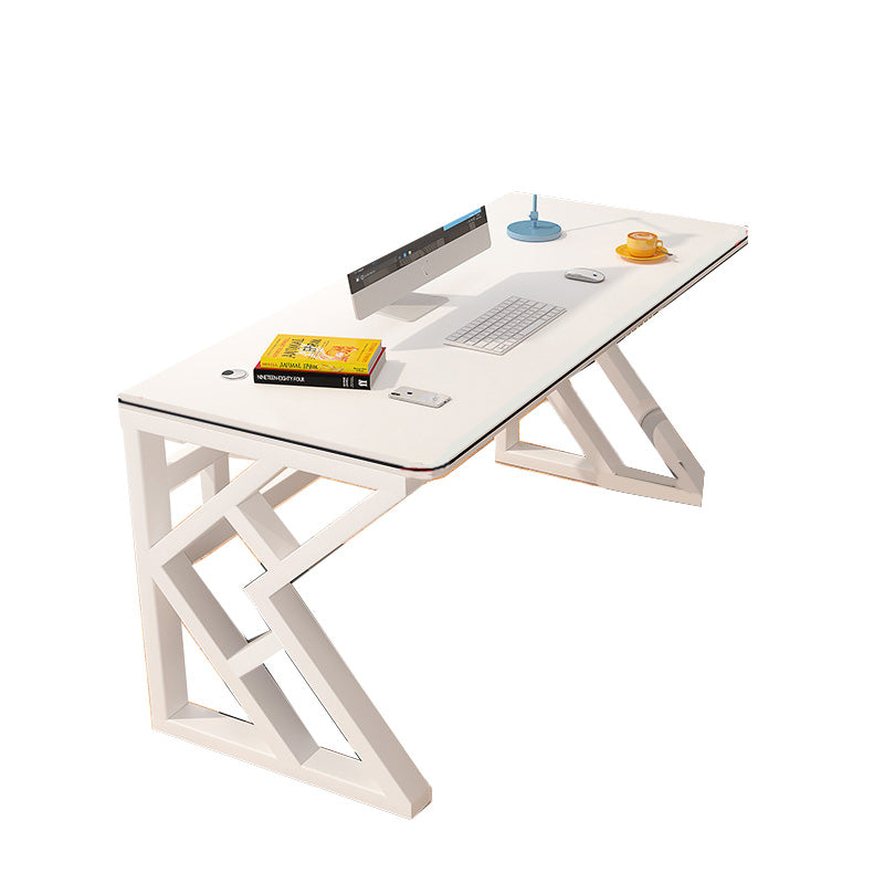 Bureau de bureau industriel du bureau rectangulaire avec des jambes en métal