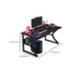 Contemporary Style Computer Desk Rectangular Shape Task Desk with 2 Legs for Home