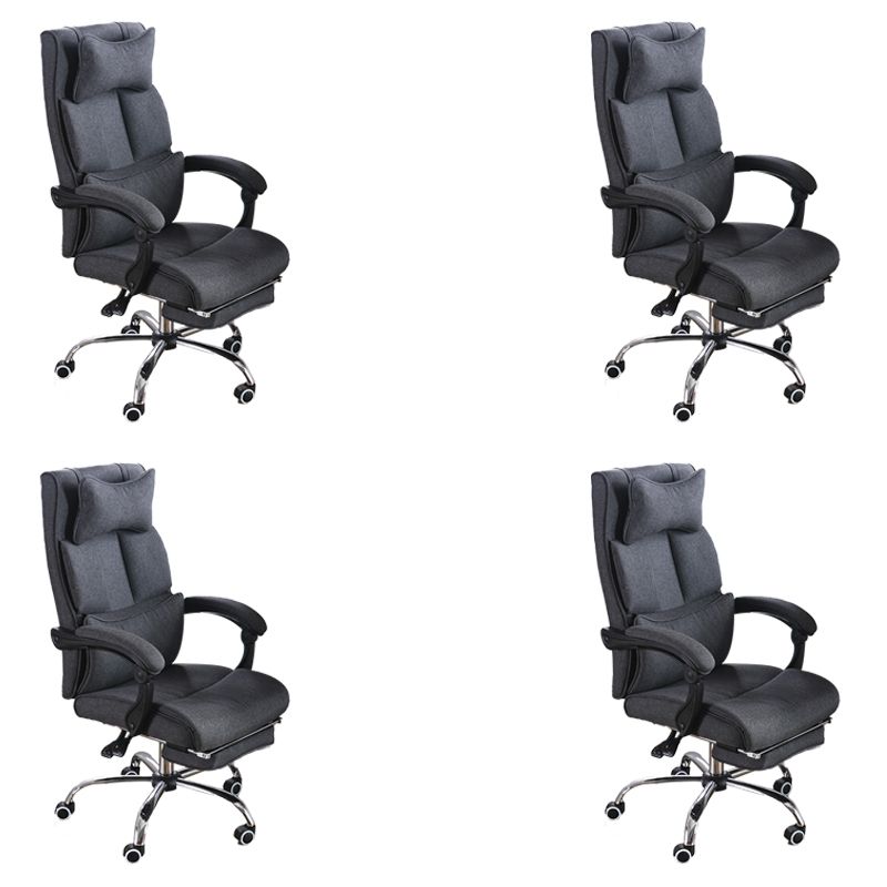 Sedia da scivolo moderna armi imbottiti nessuna sedia ergonomica angosciante con ruote