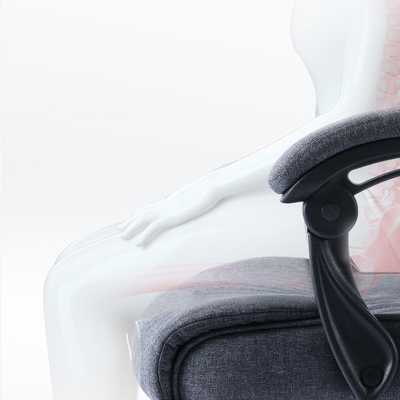 Sedia da scivolo moderna armi imbottiti nessuna sedia ergonomica angosciante con ruote