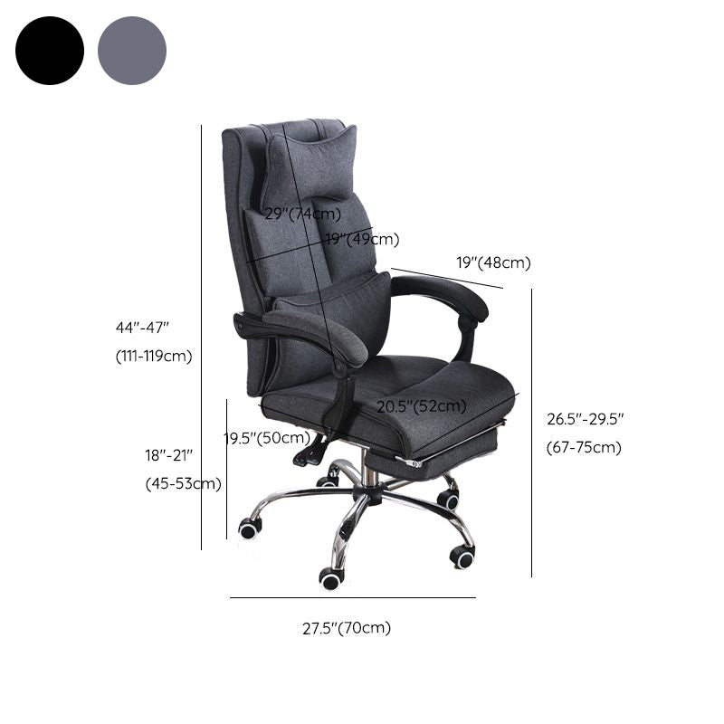 Sedia da scivolo moderna armi imbottiti nessuna sedia ergonomica angosciante con ruote