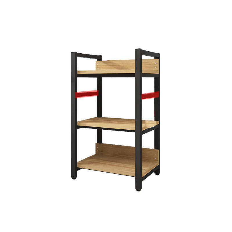 Libreria scandinava aperta con gli scaffali per l'ufficio di casa