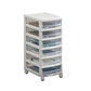 Transparent Filing Cabinet Modern Plastic Drawers Filing Cabinet