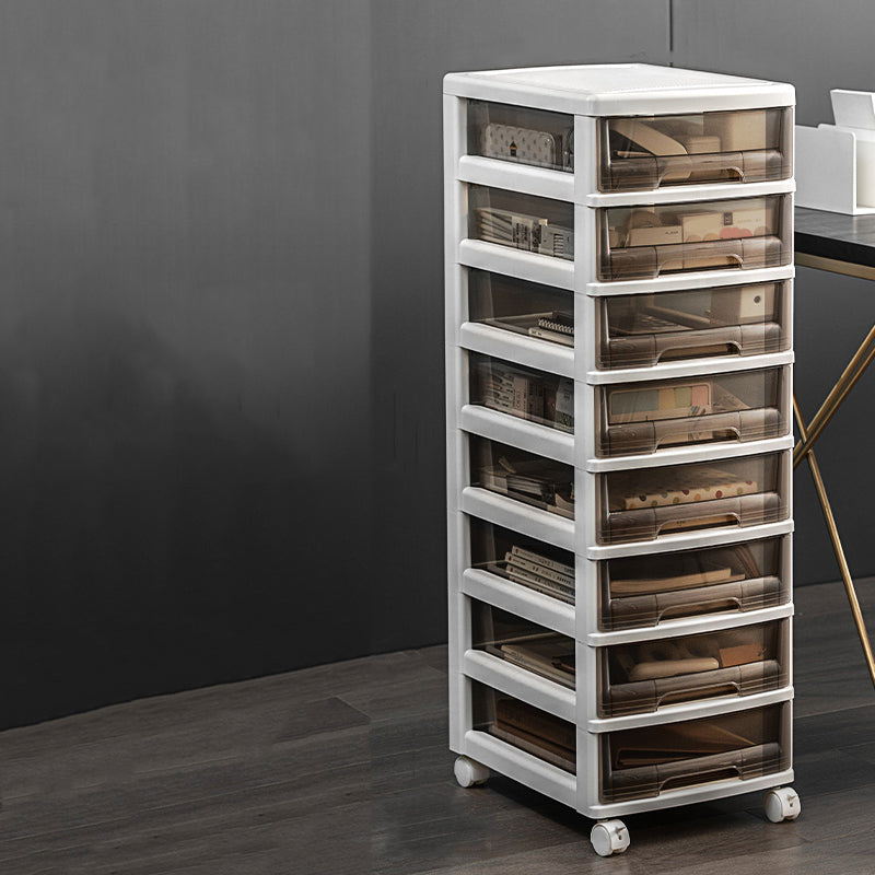 Transparent Filing Cabinet Modern Plastic Drawers Filing Cabinet