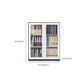 Contemporary File Cabinet Steel Frame Fire-Resistant File Cabinet