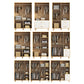 Contemporary Wardrobe Armoire Wooden Armoire with Doors and Legs