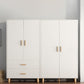 Contemporary Wardrobe Armoire Wooden Armoire with Doors and Legs