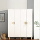 Contemporary Wardrobe Armoire Wooden Armoire with Doors and Legs