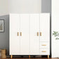 Contemporary Wardrobe Armoire Wooden Armoire with Doors and Legs