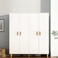Contemporary Wardrobe Armoire Wooden Armoire with Doors and Legs