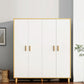 Contemporary Wardrobe Armoire Wooden Armoire with Doors and Legs