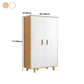 Contemporary Wardrobe Armoire Wooden Armoire with Doors and Legs