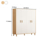 Contemporary Wardrobe Armoire Wooden Armoire with Doors and Legs