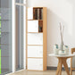 Contemporary Wardrobe Armoire Wood Non-Hanging Armoire with Door
