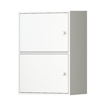 Contemporary Wardrobe Armoire Wood Non-Hanging Armoire with Door