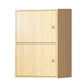 Contemporary Wardrobe Armoire Wood Non-Hanging Armoire with Door