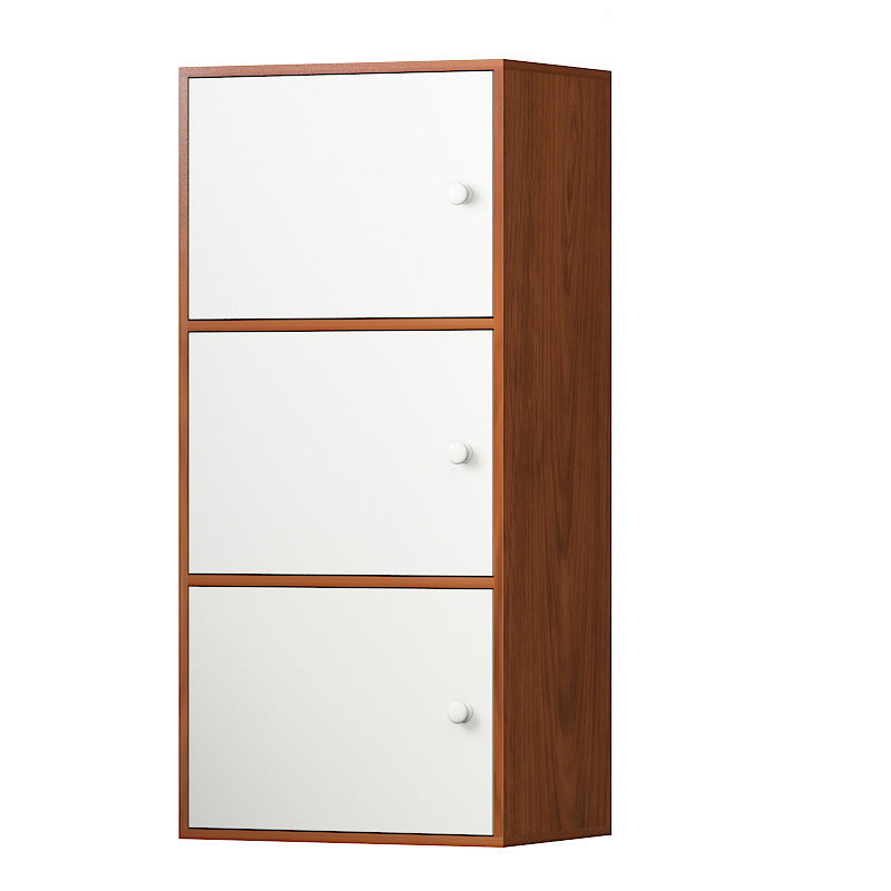 Contemporary Wardrobe Armoire Wood Non-Hanging Armoire with Door