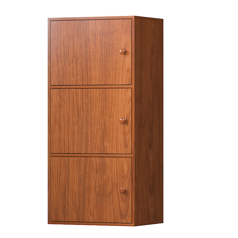 Contemporary Wardrobe Armoire Wood Non-Hanging Armoire with Door