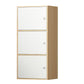 Contemporary Wardrobe Armoire Wood Non-Hanging Armoire with Door
