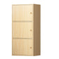 Contemporary Wardrobe Armoire Wood Non-Hanging Armoire with Door