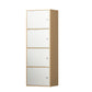 Contemporary Wardrobe Armoire Wood Non-Hanging Armoire with Door