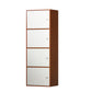 Contemporary Wardrobe Armoire Wood Non-Hanging Armoire with Door