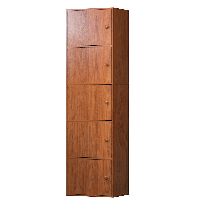 Contemporary Wardrobe Armoire Wood Non-Hanging Armoire with Door
