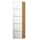 Contemporary Wardrobe Armoire Wood Non-Hanging Armoire with Door