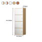 Contemporary Wardrobe Armoire Wood Non-Hanging Armoire with Door