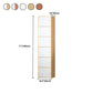 Contemporary Wardrobe Armoire Wood Non-Hanging Armoire with Door