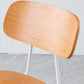Silla de comedor de estilo moderno silla lateral de madera con base de metal